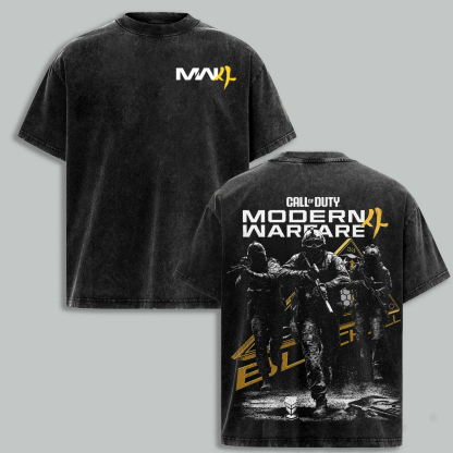 Call Of Duty Mobile Anime Unisex Washed T-Shirt