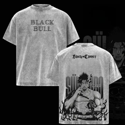 Yami Sukehiro Black Clover Washed T-shirt/Crewneck/Hoodie