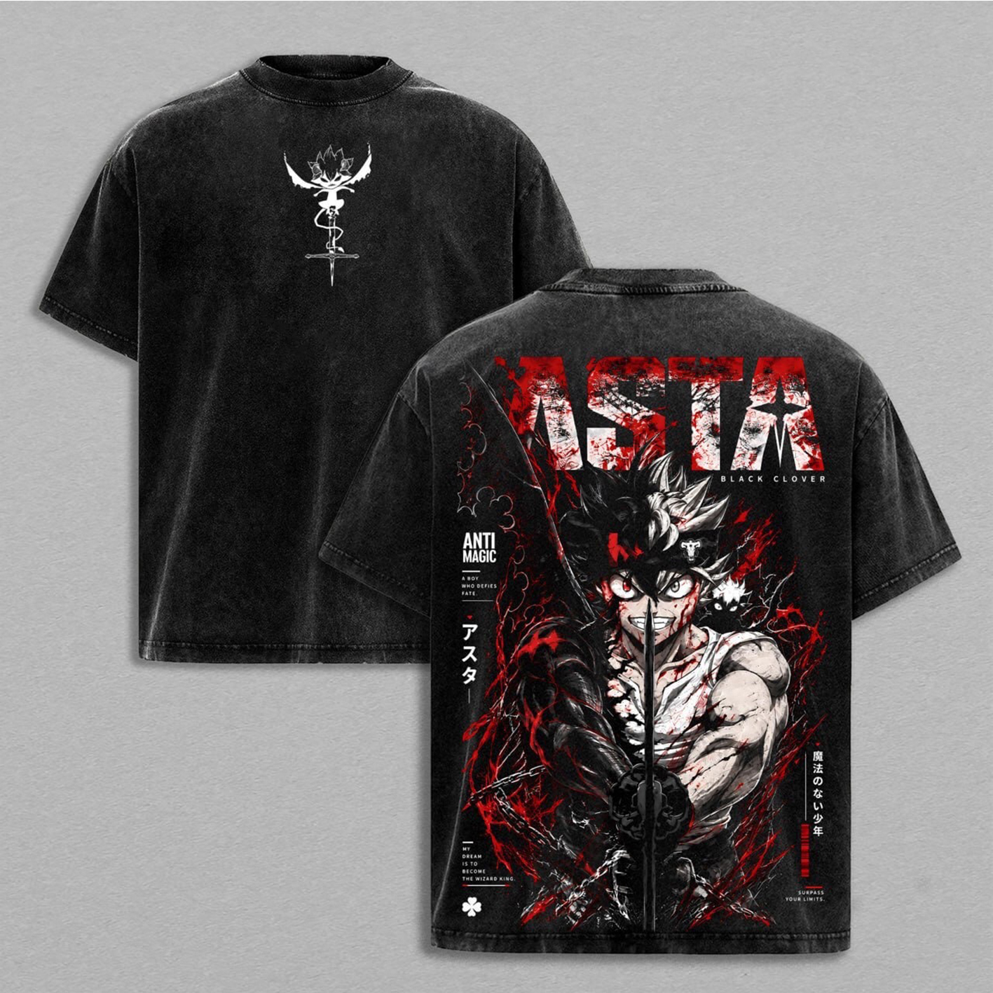 Asta Black Clover Oversized T-shirt/Crewneck/Hoodie