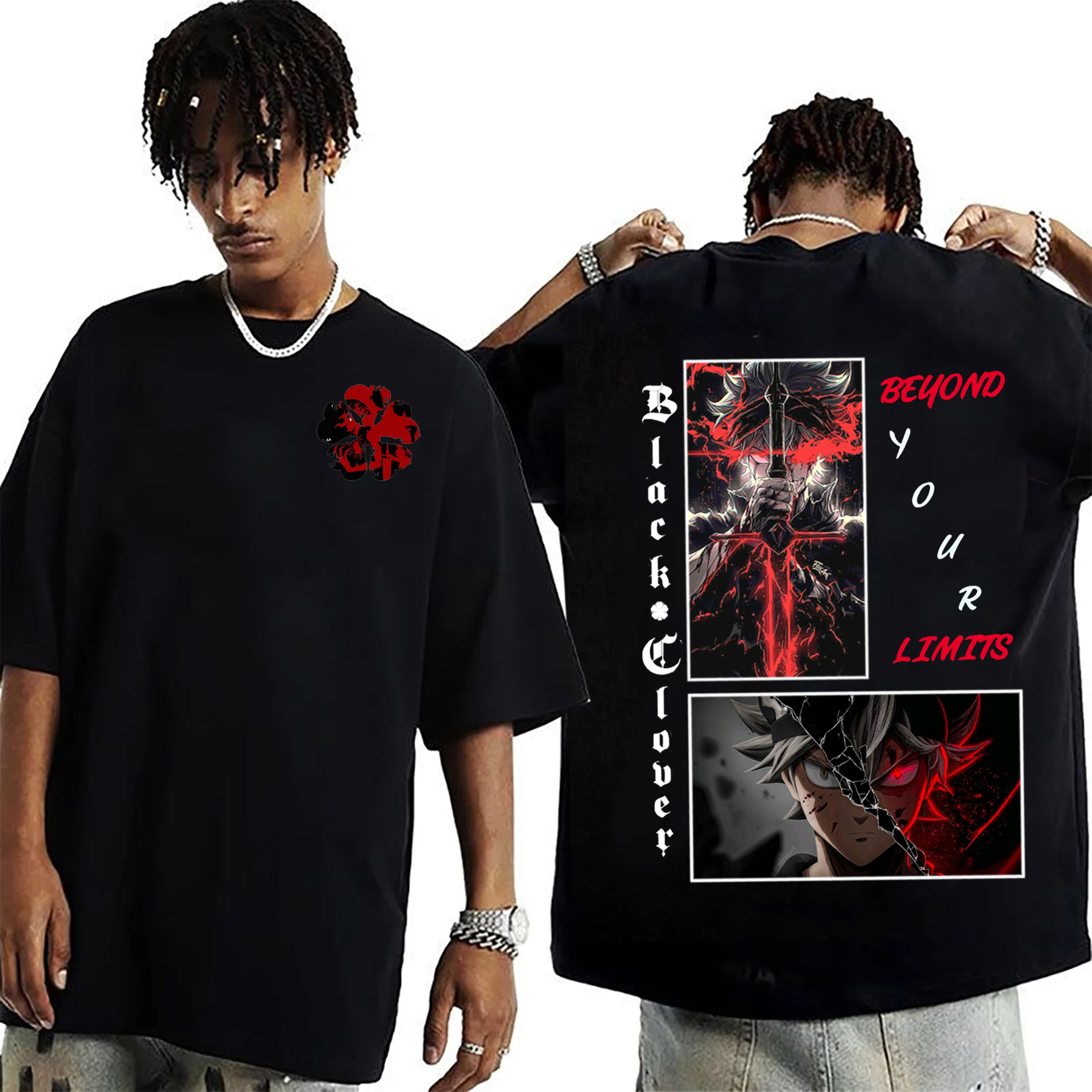Black Clover) Oversized T-shirt/Crewneck/Hoodie