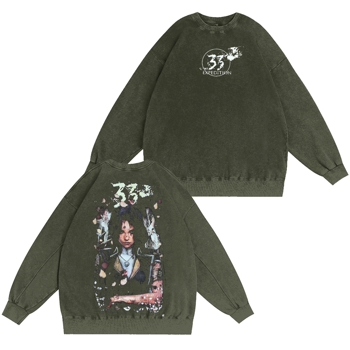 Clair Obscur Expedition 33 Vintage Washed T-shirt/Crewneck/Hoodie