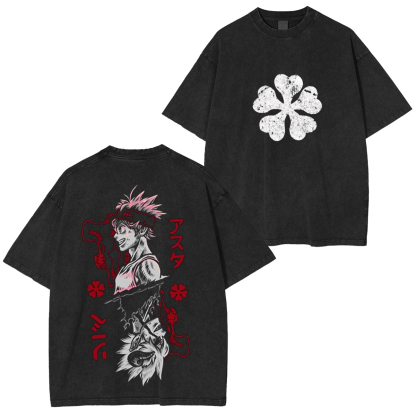 Black Asta Clover Unisex Anime T-Shirt/Crewneck/Hoodie