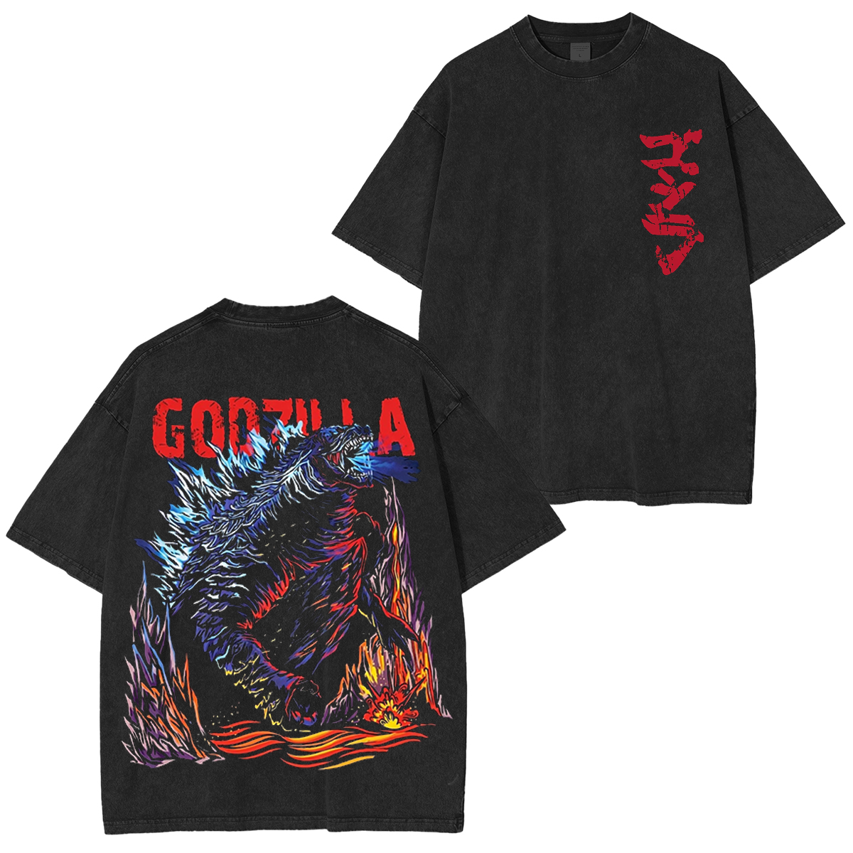 Vintage Godzilla Unisex Washed T-Shirt