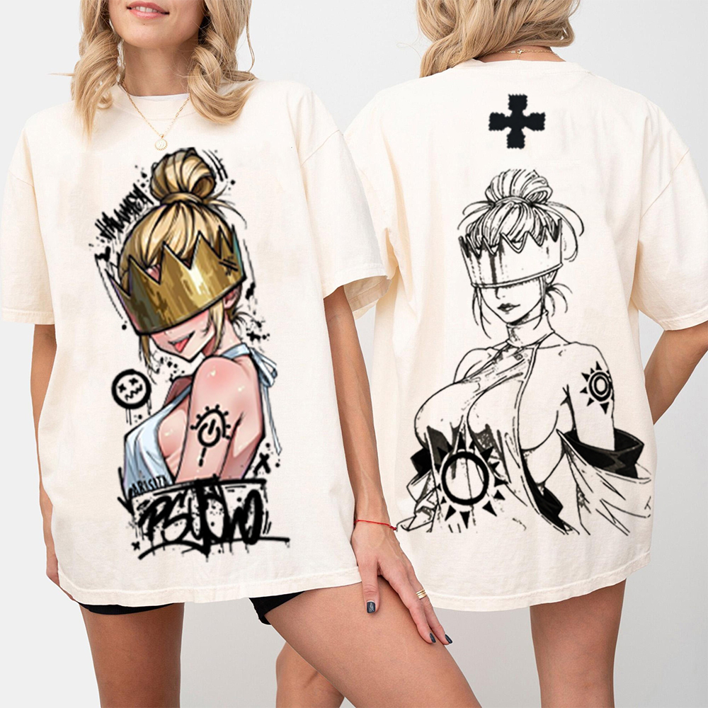 Haumea Fire Force Anime Double Printed Vintage T-shirt/Crewneck/Hoodie