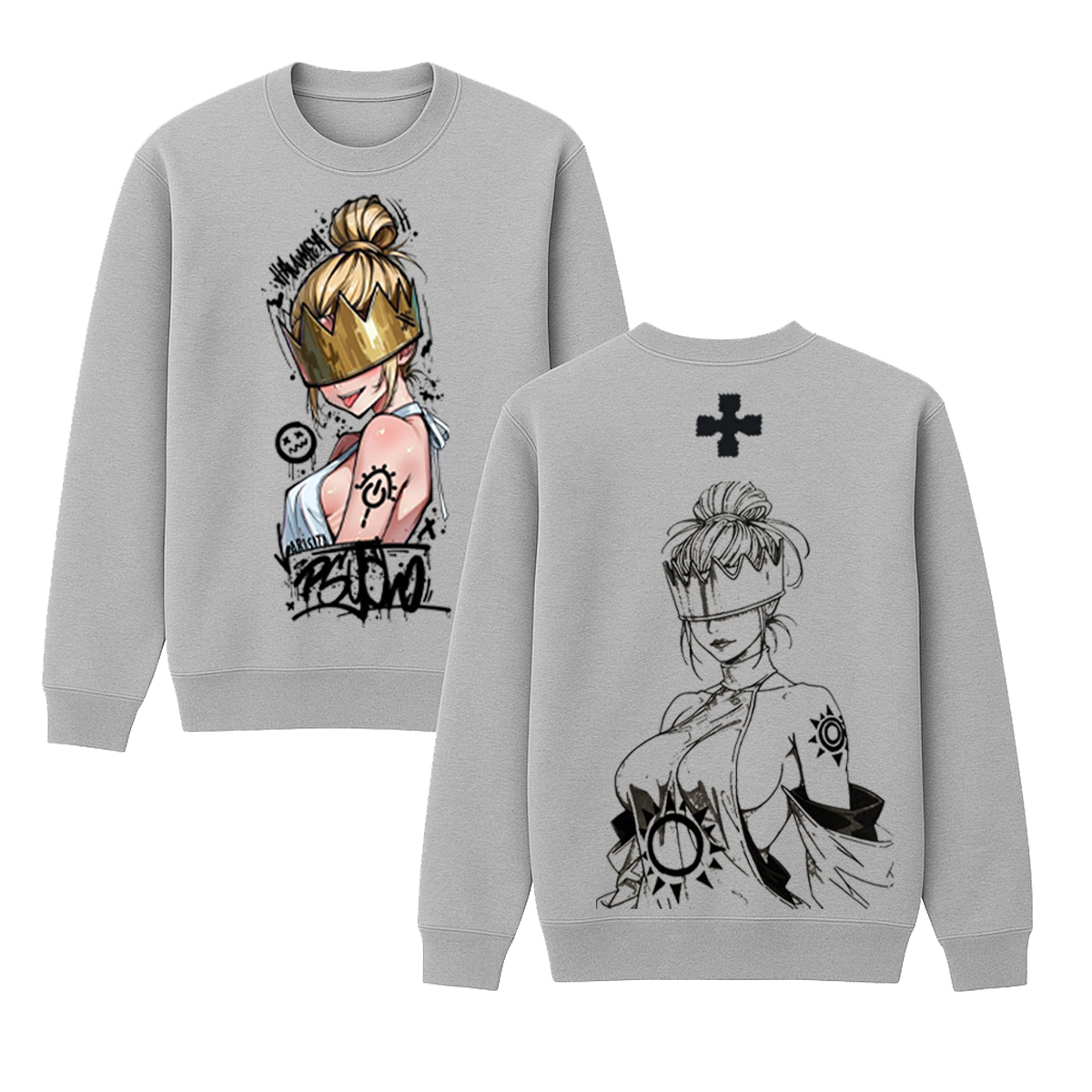 Haumea Fire Force Anime Double Printed Vintage T-shirt/Crewneck/Hoodie