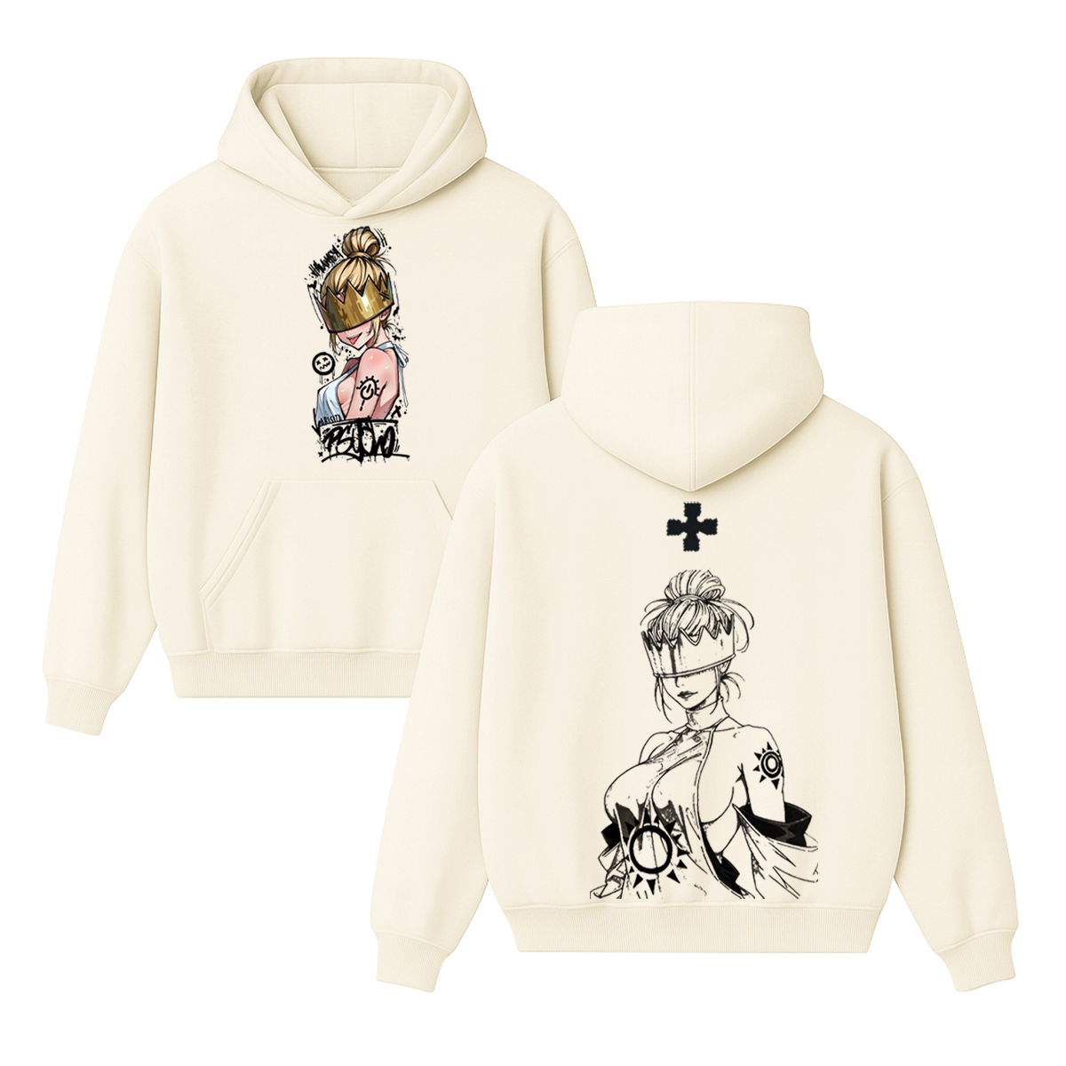 Haumea Fire Force Anime Double Printed Vintage T-shirt/Crewneck/Hoodie