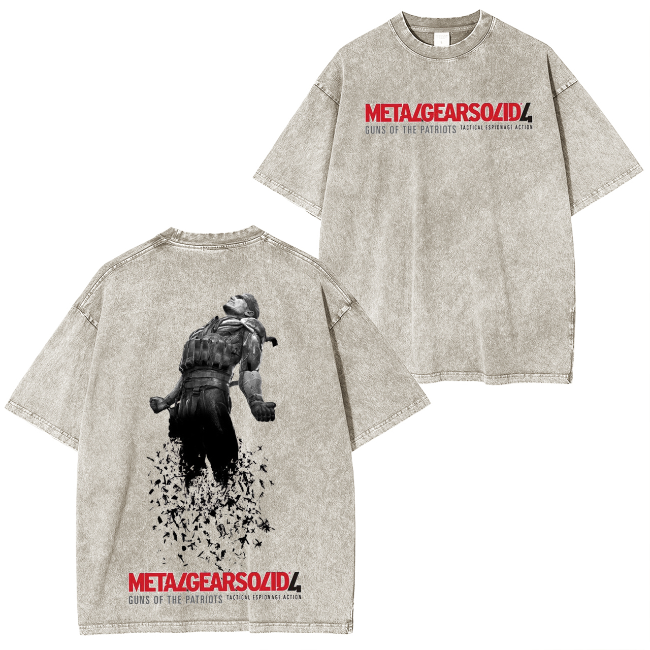 Metal Gear Solid 4 Vintage Washed T-shirt/Crewneck/Hoodie