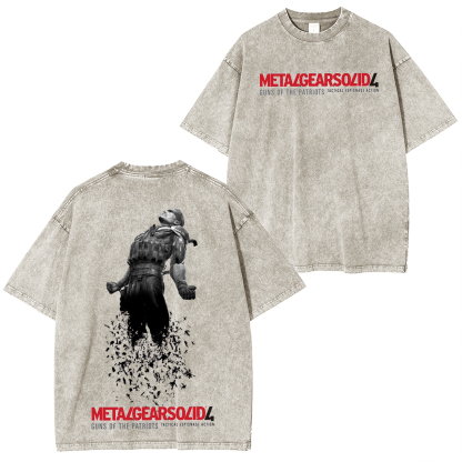 Metal Gear Solid 4 Vintage Washed T-shirt/Crewneck/Hoodie