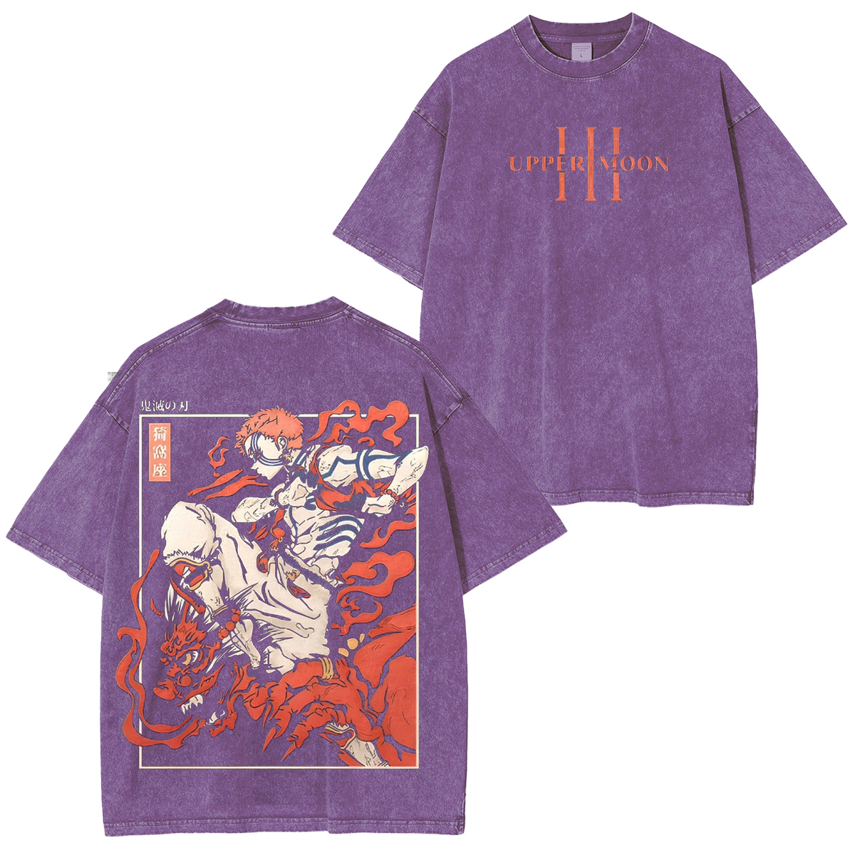 Akaza Demon Slayer Vintage Washed Unisex T-Shirt