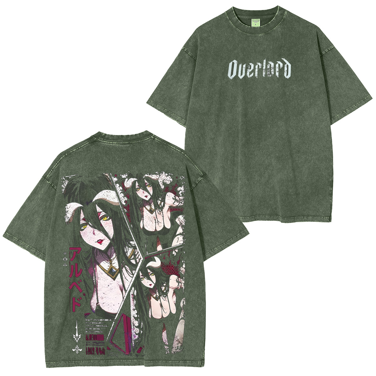 Albedo Overlord Vintage Washed T-shirt/Crewneck/Hoodie