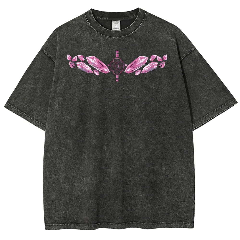 Demon Slayer Uzui Tengen Unisex Fit Washed T-Shirt 2504004051