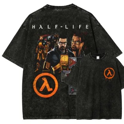 Half Life 1998 Game Washed T-shirt/Crewneck/Hoodie