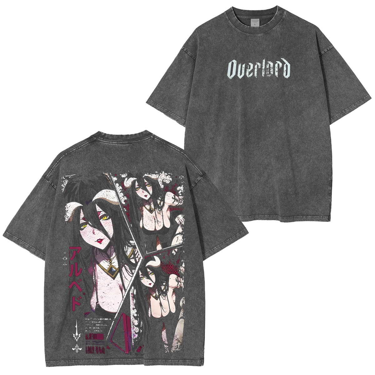 Albedo Overlord Vintage Washed T-shirt/Crewneck/Hoodie