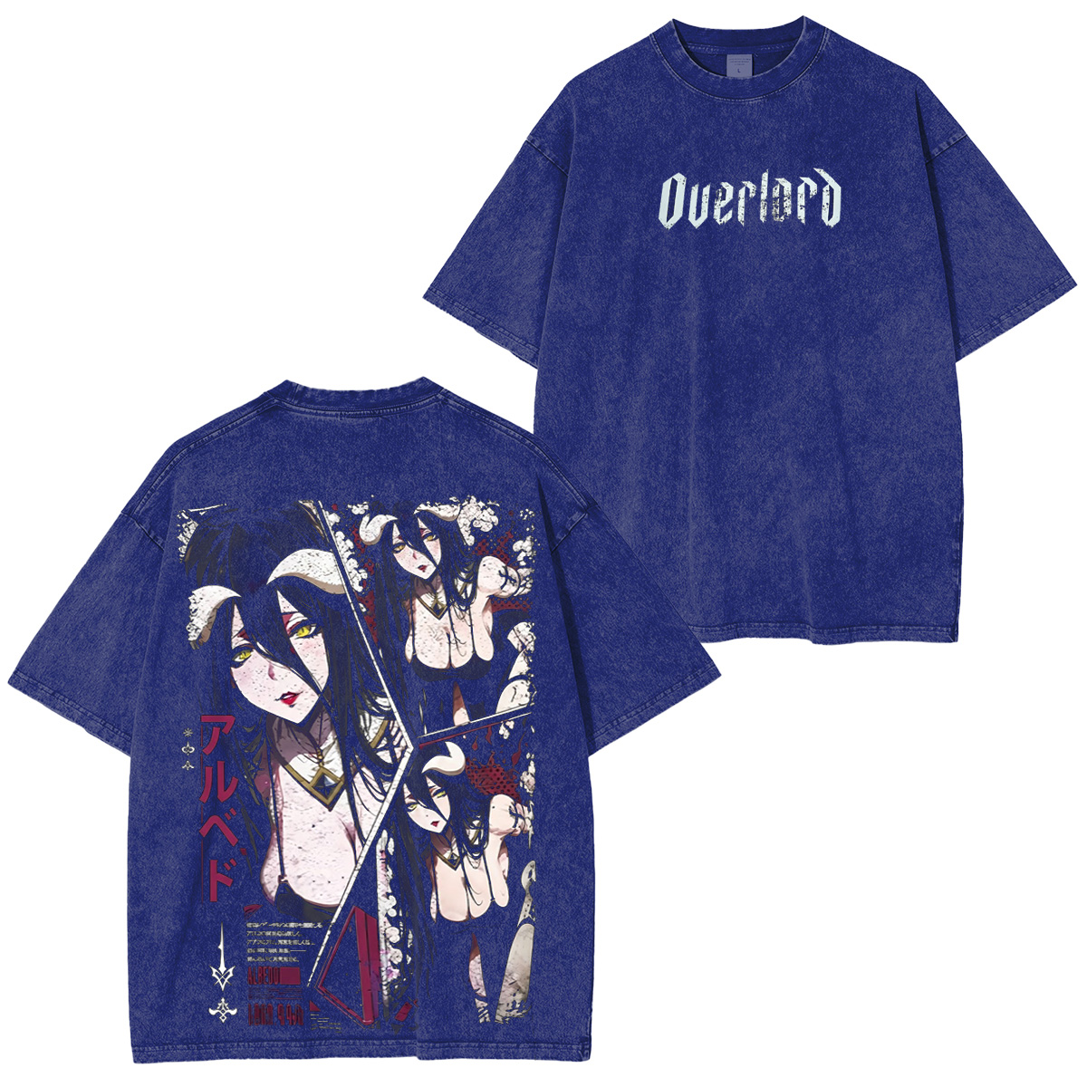 Albedo Overlord Vintage Washed T-shirt/Crewneck/Hoodie