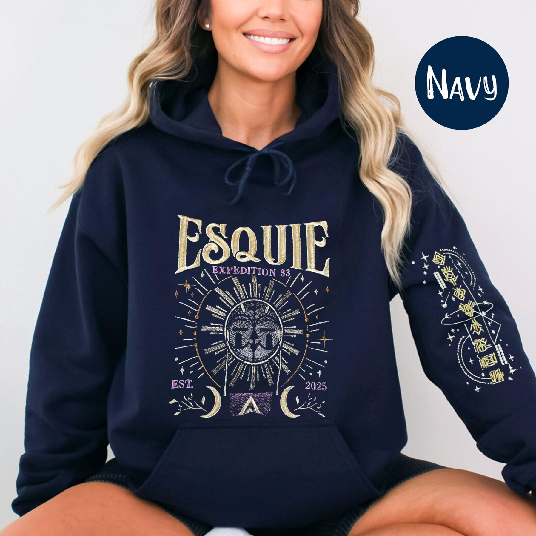 Expedition 33 Clair Obscur Embroidered Unisex T-shirt/Crewneck/Hoodie