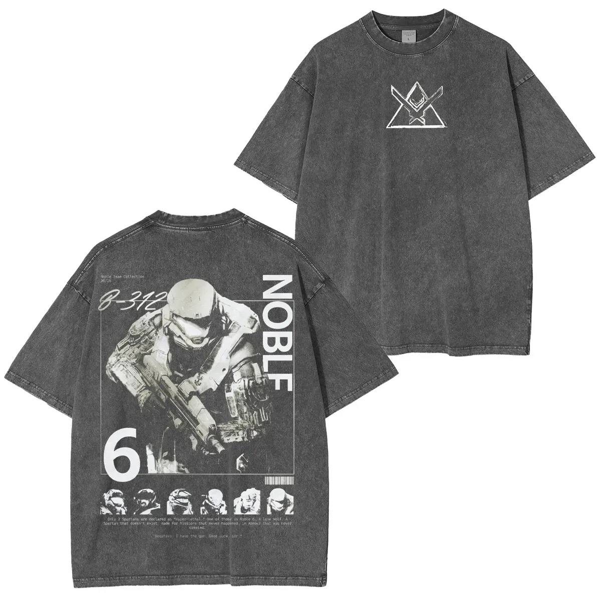 Noble Team Halo: Reach  Washed T-shirt/Crewneck/Hoodie