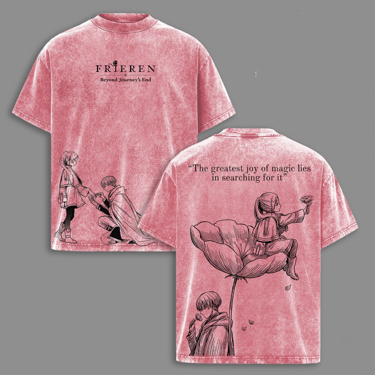 Frieren: Beyond Journey's End Anime Washed T-shirt/Crewneck/Hoodie