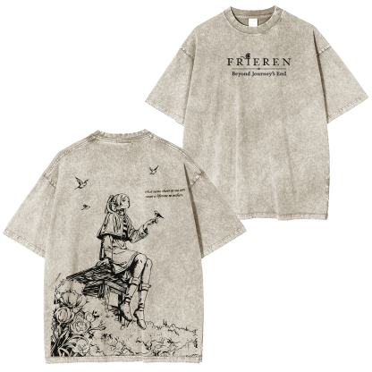 Frieren: Beyond Journey's End Washed T-shirt/Crewneck/Hoodie