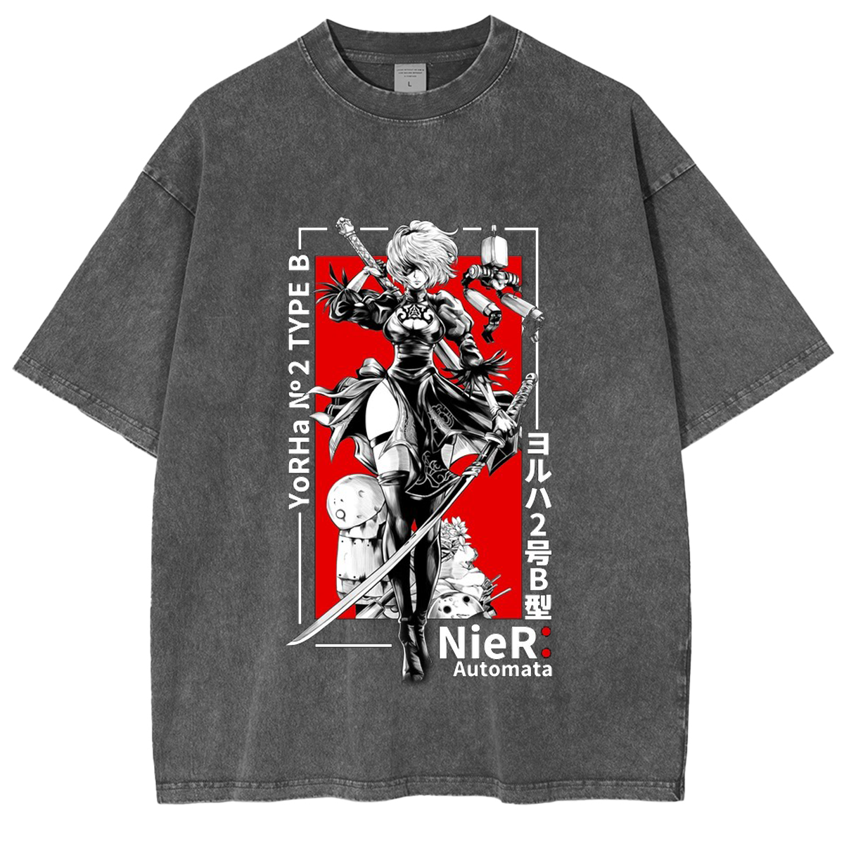 Nier Automata Washed T-shirt/Crewneck/Hoodie