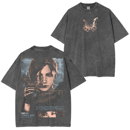Enter the Survival Horror Resident Evil Washed T-shirt/Crewneck/Hoodie