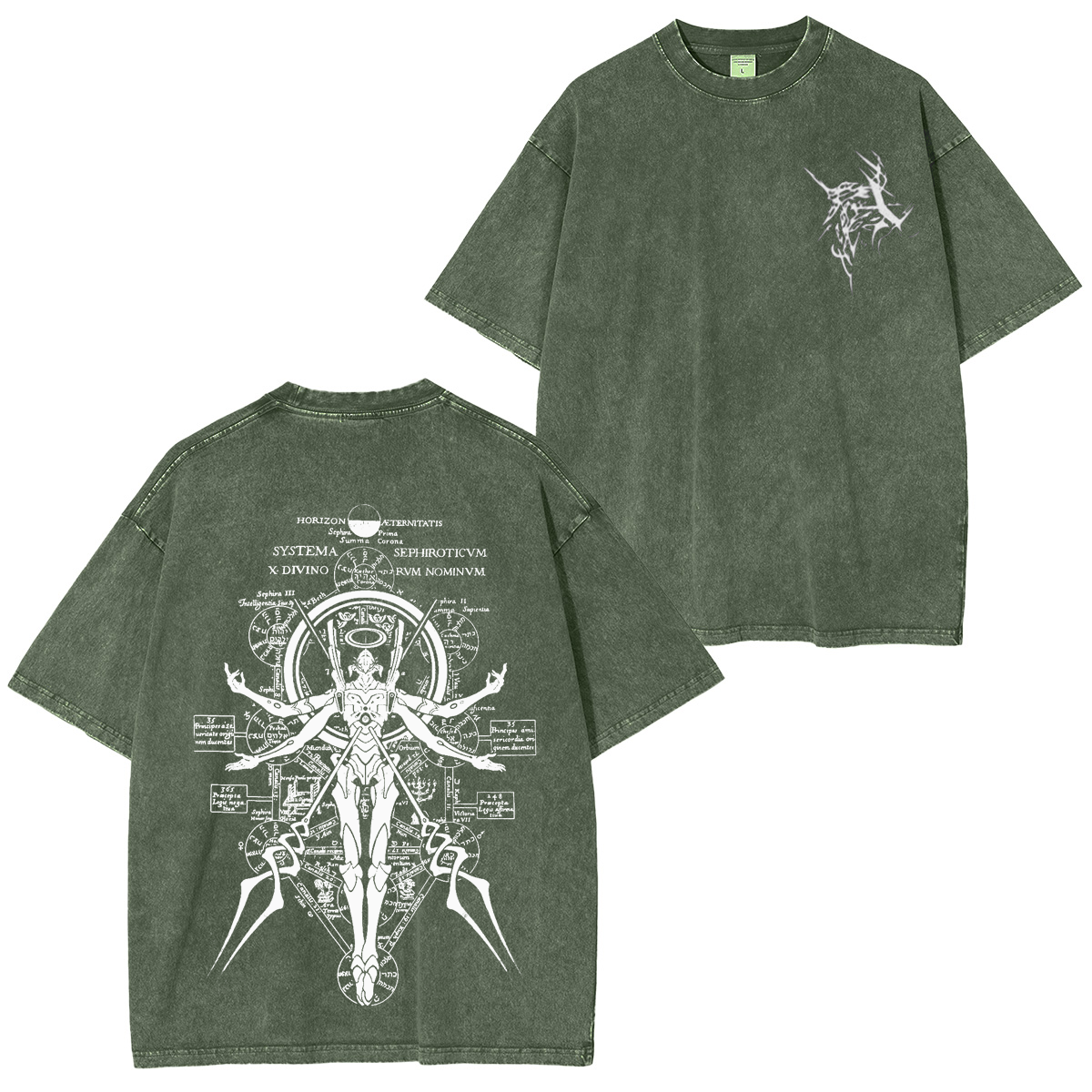 Neon Genesis Evangelion Game Unisex Washed T-Shirt