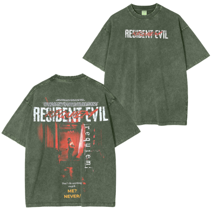 Resident Evil Unisex  Washed T-Shirt