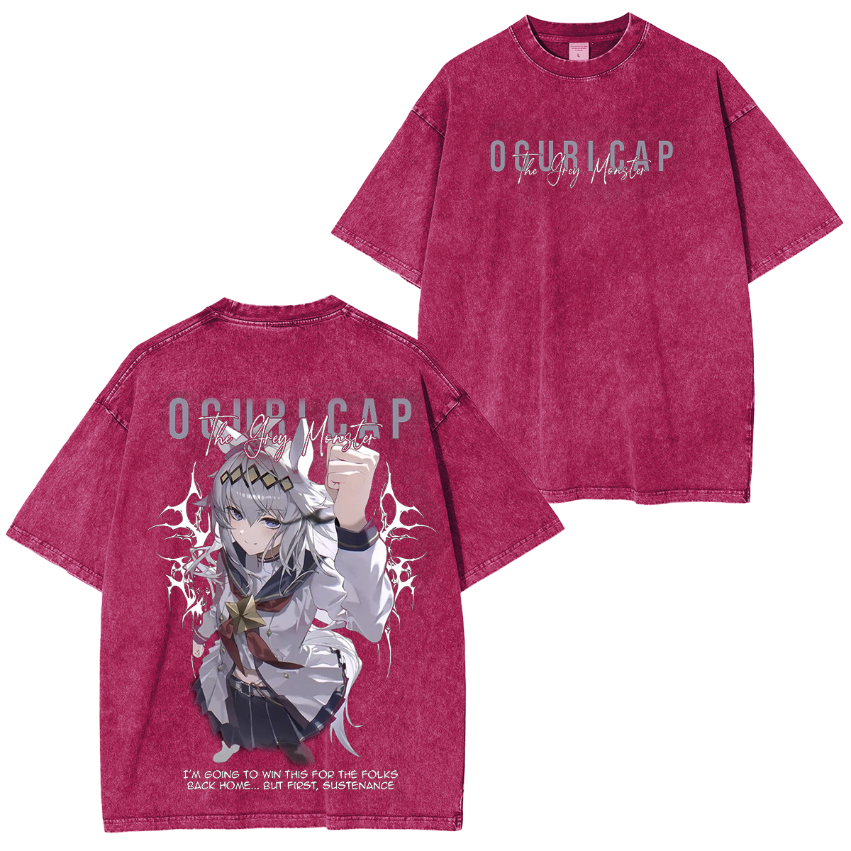 Umamusume: Pretty Derby Series Oversized Unisex Washed T-Shirt