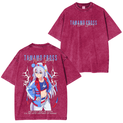 Umamusume: Pretty Derby Series Oversized Unisex Washed T-Shirt