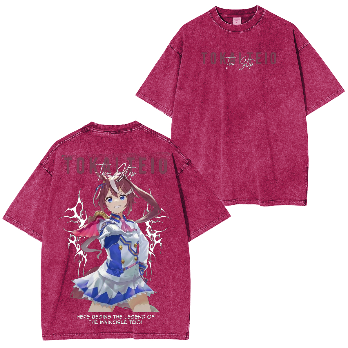 Umamusume: Pretty Derby Series Oversized Unisex Washed T-Shirt