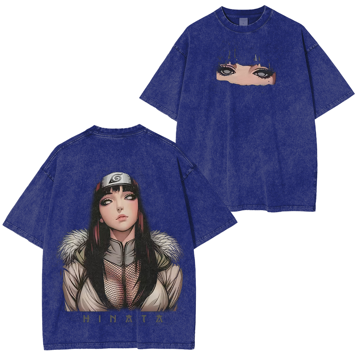 Naruto Hinata Hyuga Printed Unisex Washed T-Shirt