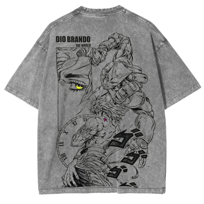 JoJo's Bizarre Adventure Vintage Washed T-shirt/Crewneck/Hoodie