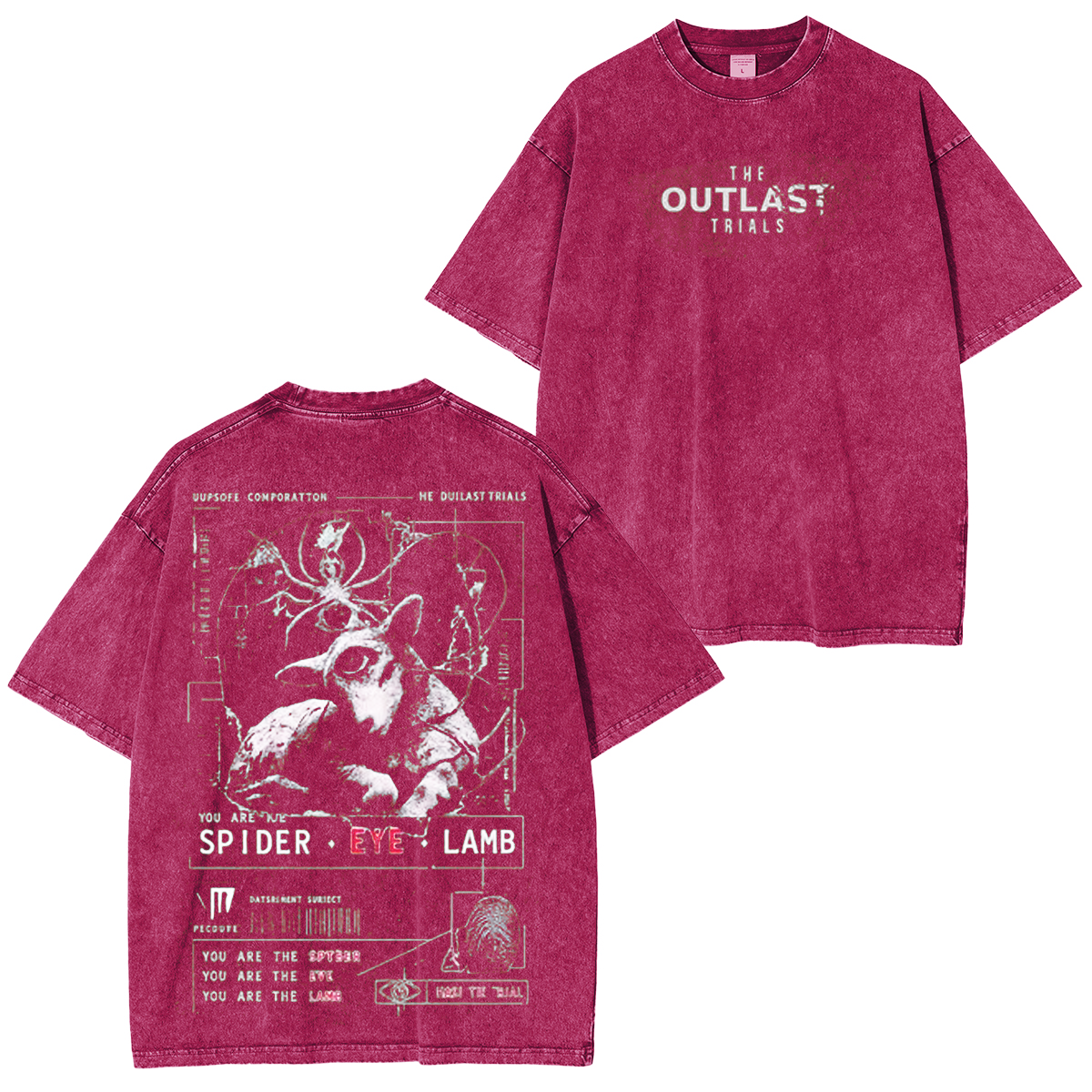The Outlast Trials Spider Unisex Washed T-Shirt