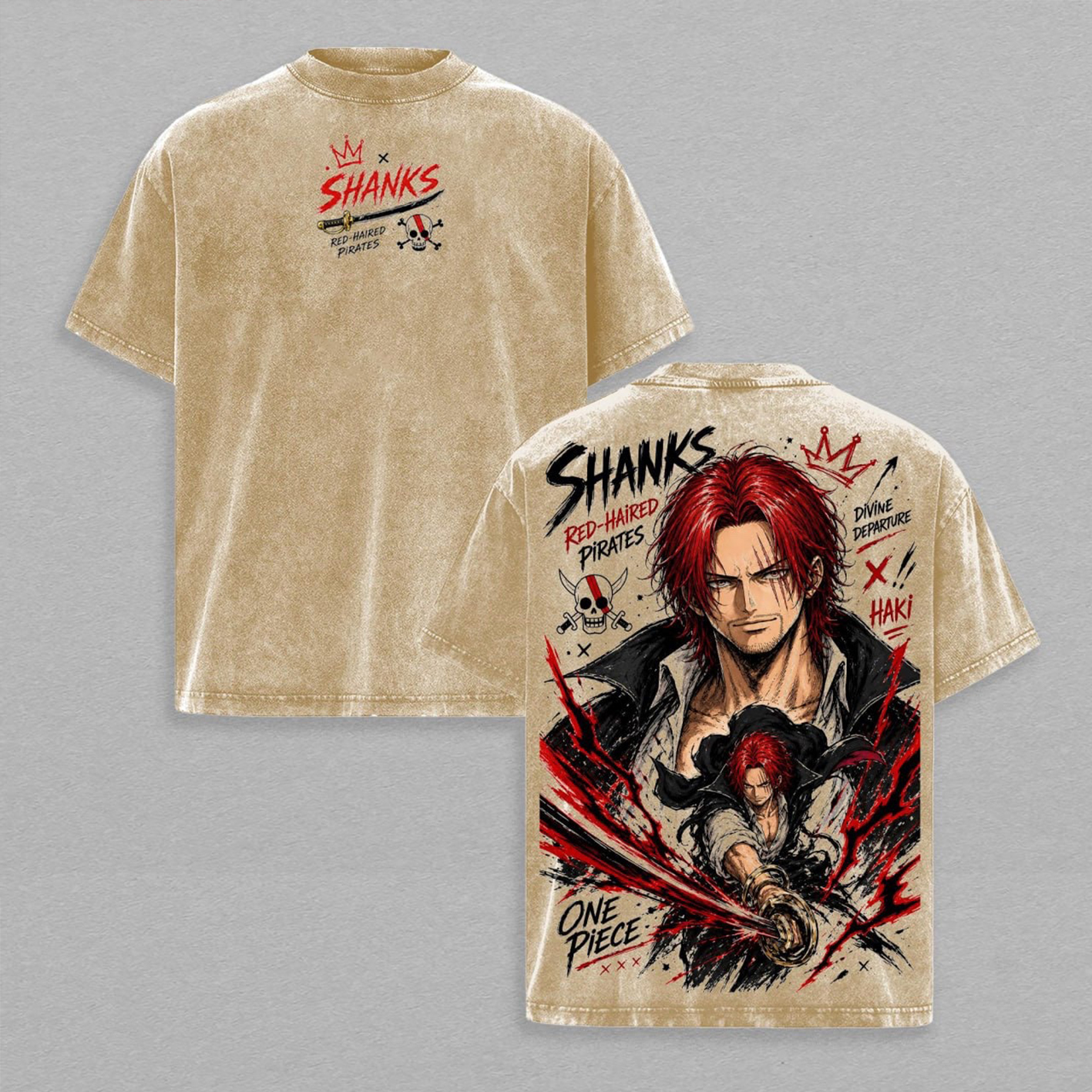 One Piece washed T-shirt/Crewneck/Hoodie