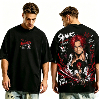 One Piece Shanks washed T-shirt/Crewneck/Hoodie