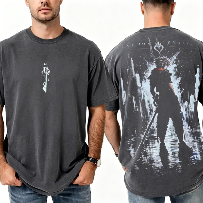 Kingdom Hearts Sora IV Unisex Washed T-Shirt