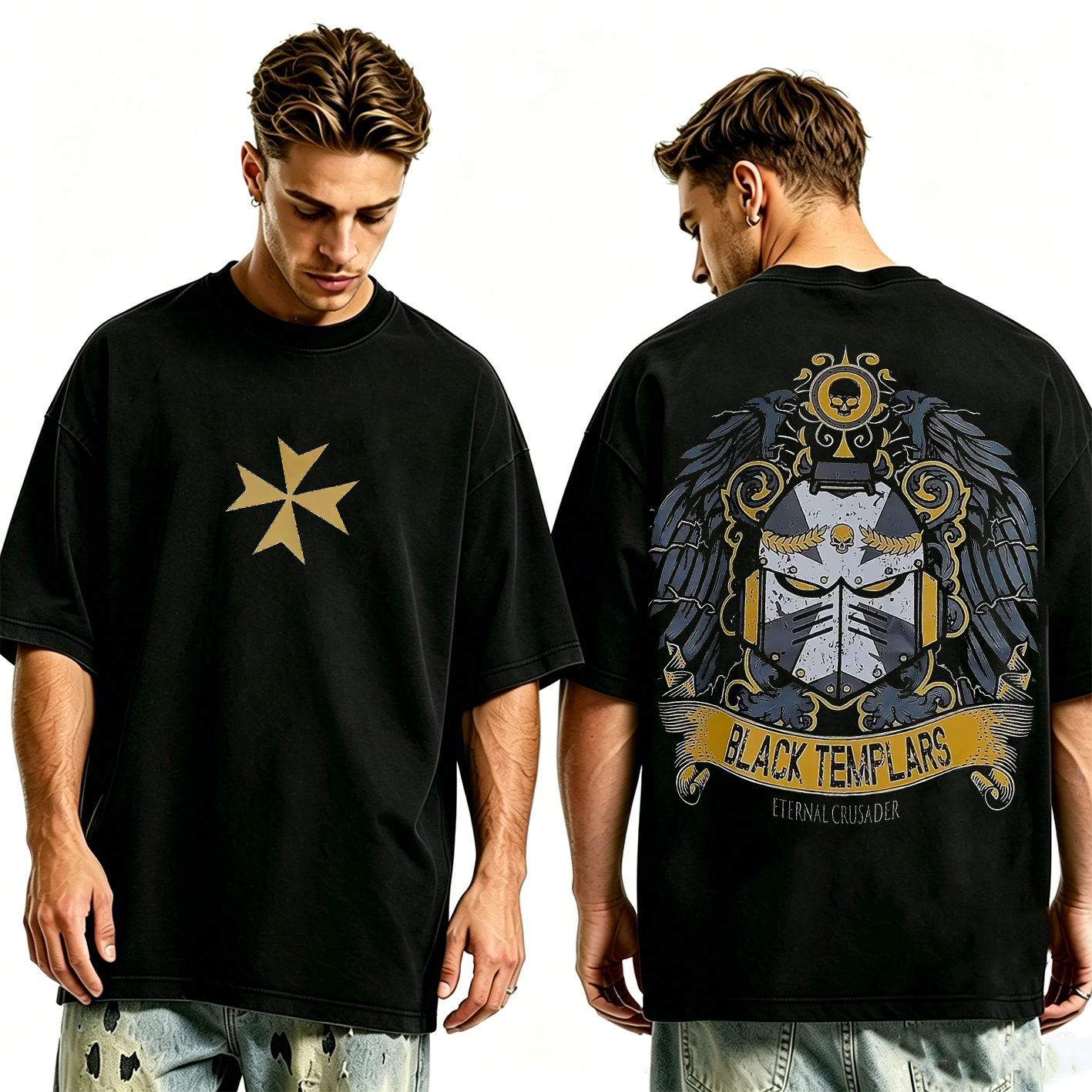Black Templars Oversized T-shirt/Crewneck/Hoodie