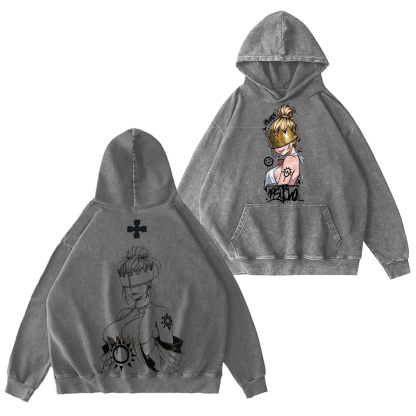 Haumea Fire Force Anime Double Printed Vintage T-shirt/Crewneck/Hoodie