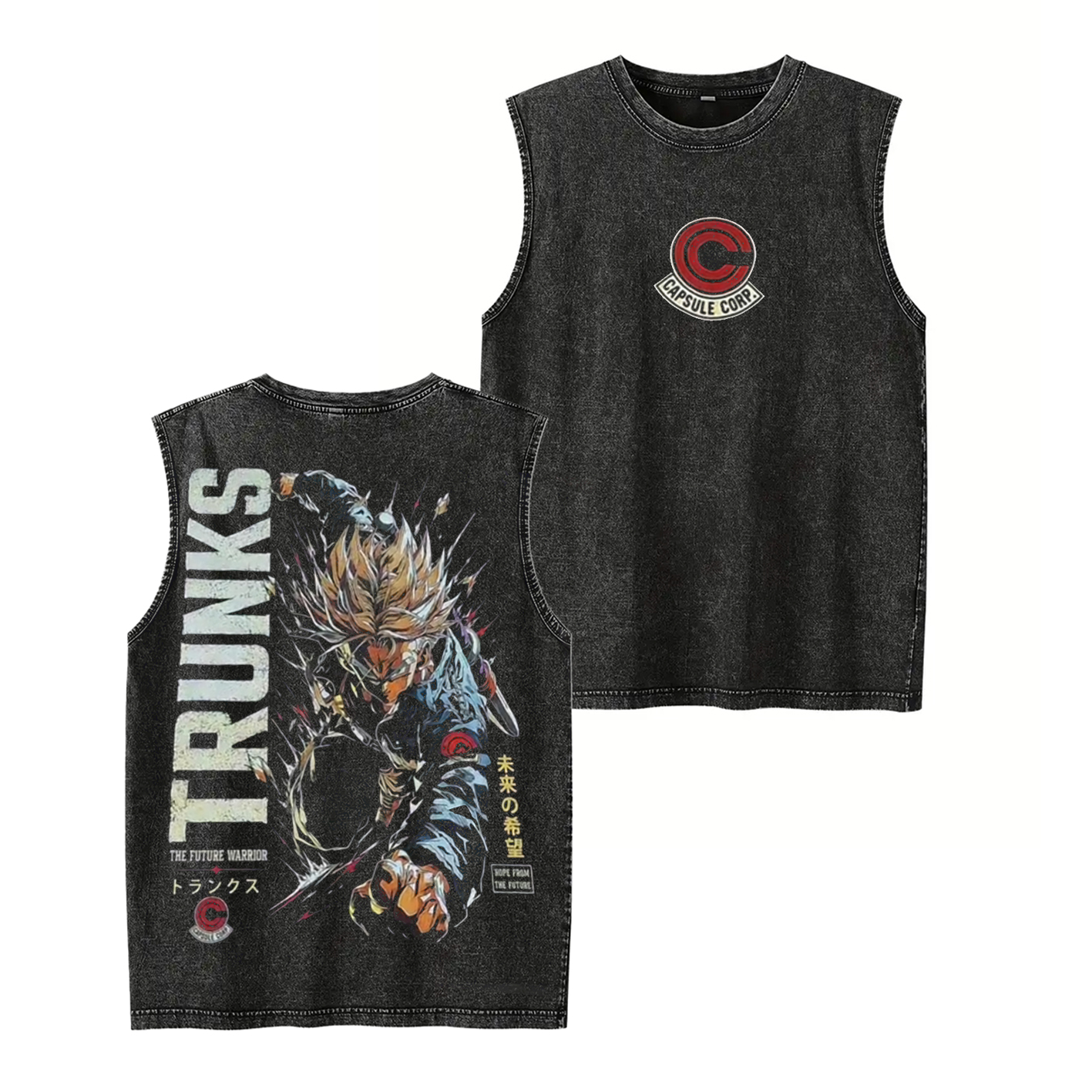 Future Trunks Dragon Ball Vintage Unisex  Washed T-Shirt