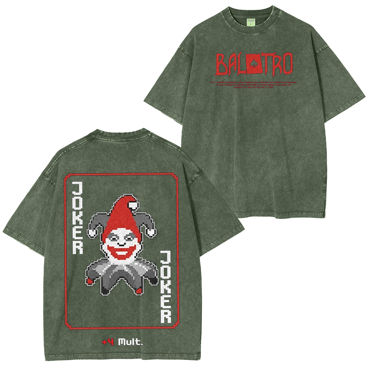 Balatro Droll Joker Vintage Washed T-shirt/Crewneck/Hoodie