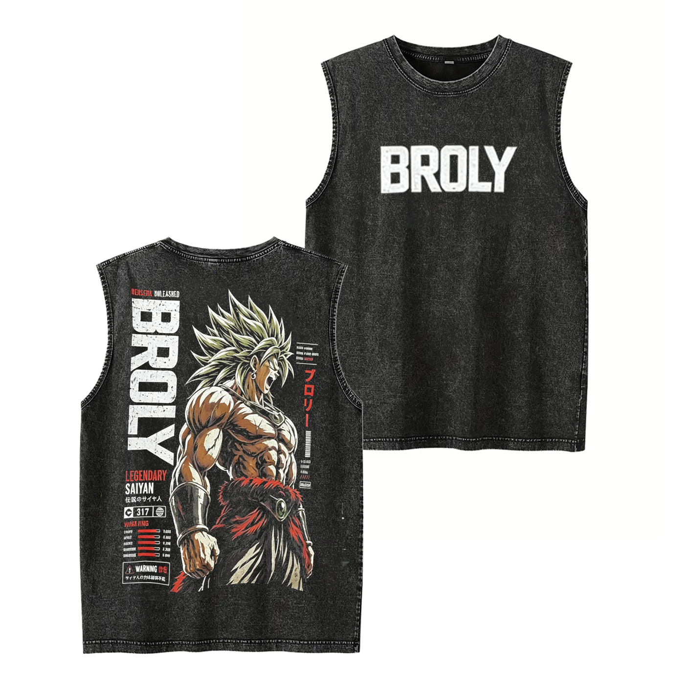 Broly Dragon Ball Super Unisex  Washed T-Shirt