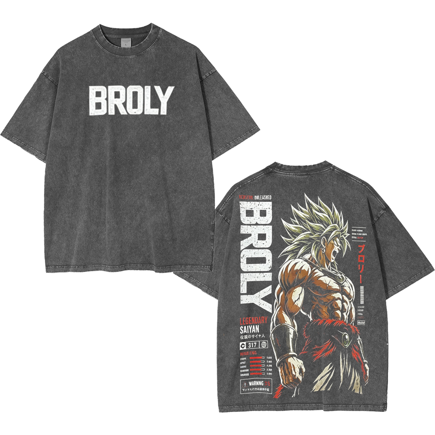 Broly Dragon Ball Super Unisex  Washed T-Shirt