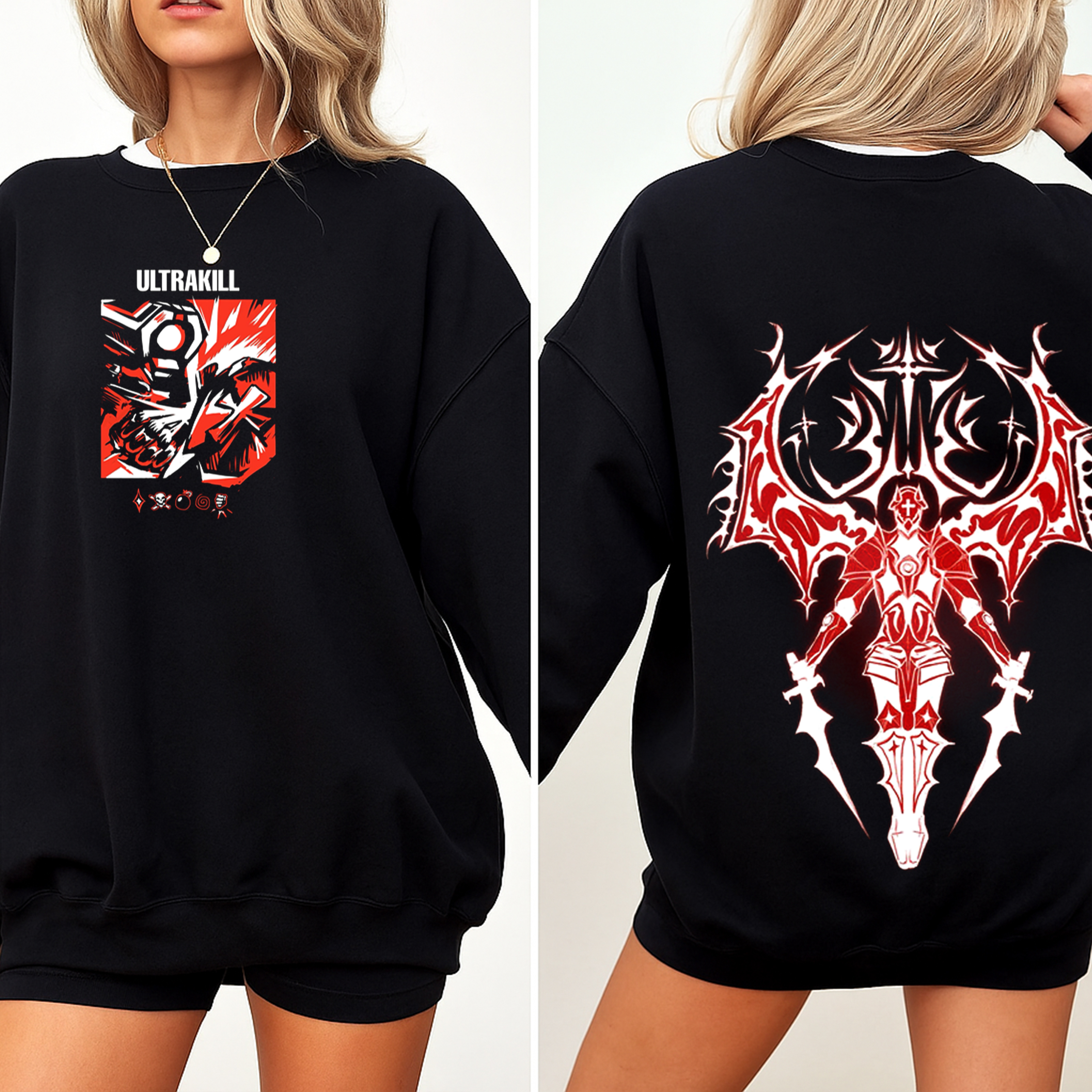 ULTRAKILL Oversized Washed T-shirt/Crewneck/Hoodie