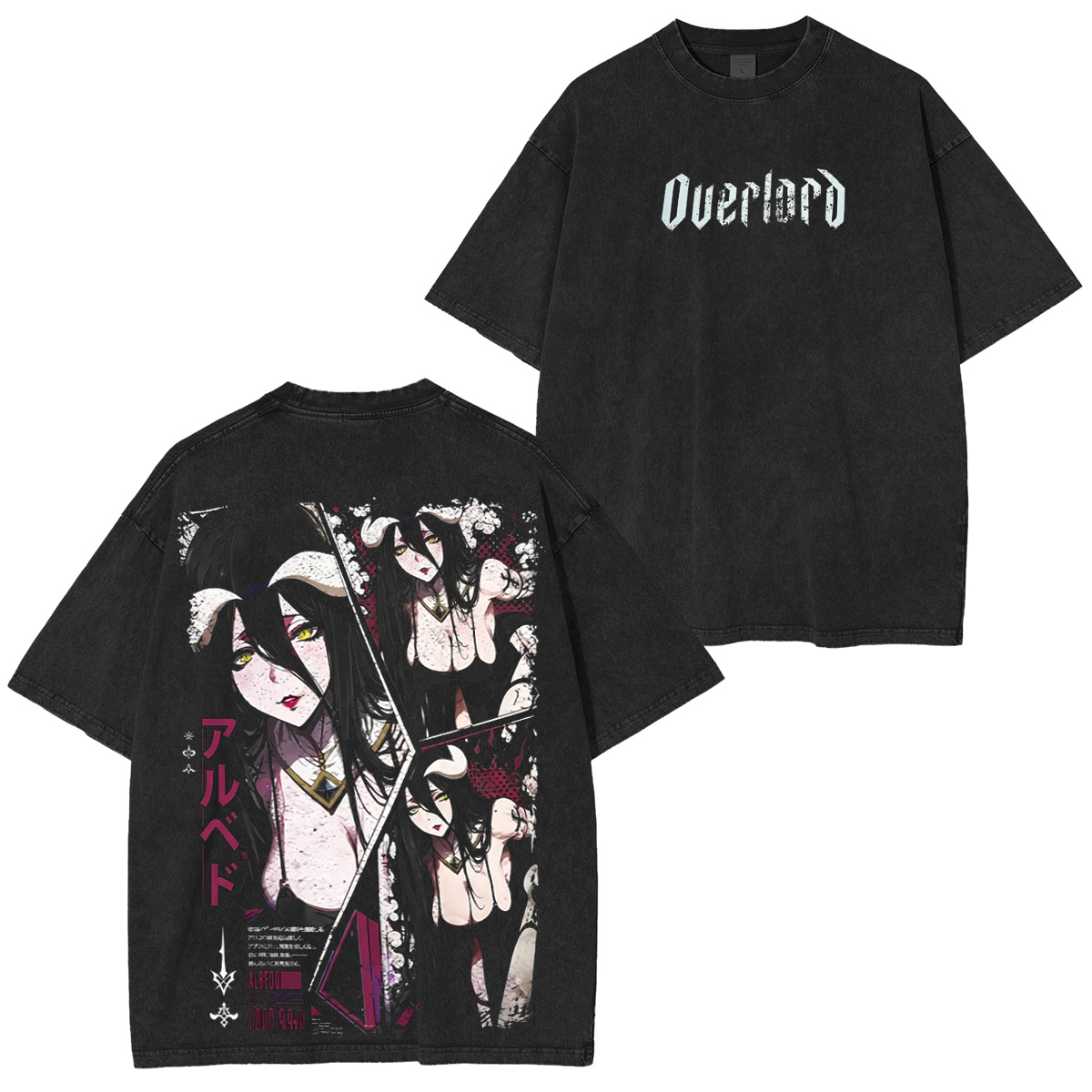 Albedo Overlord Vintage Washed T-shirt/Crewneck/Hoodie