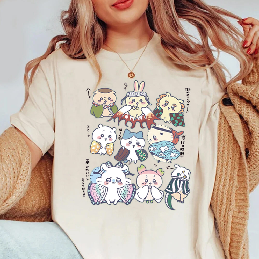 Chiikawa x Demon Slayer Unisex Shirt/Crewneck/Hoodie
