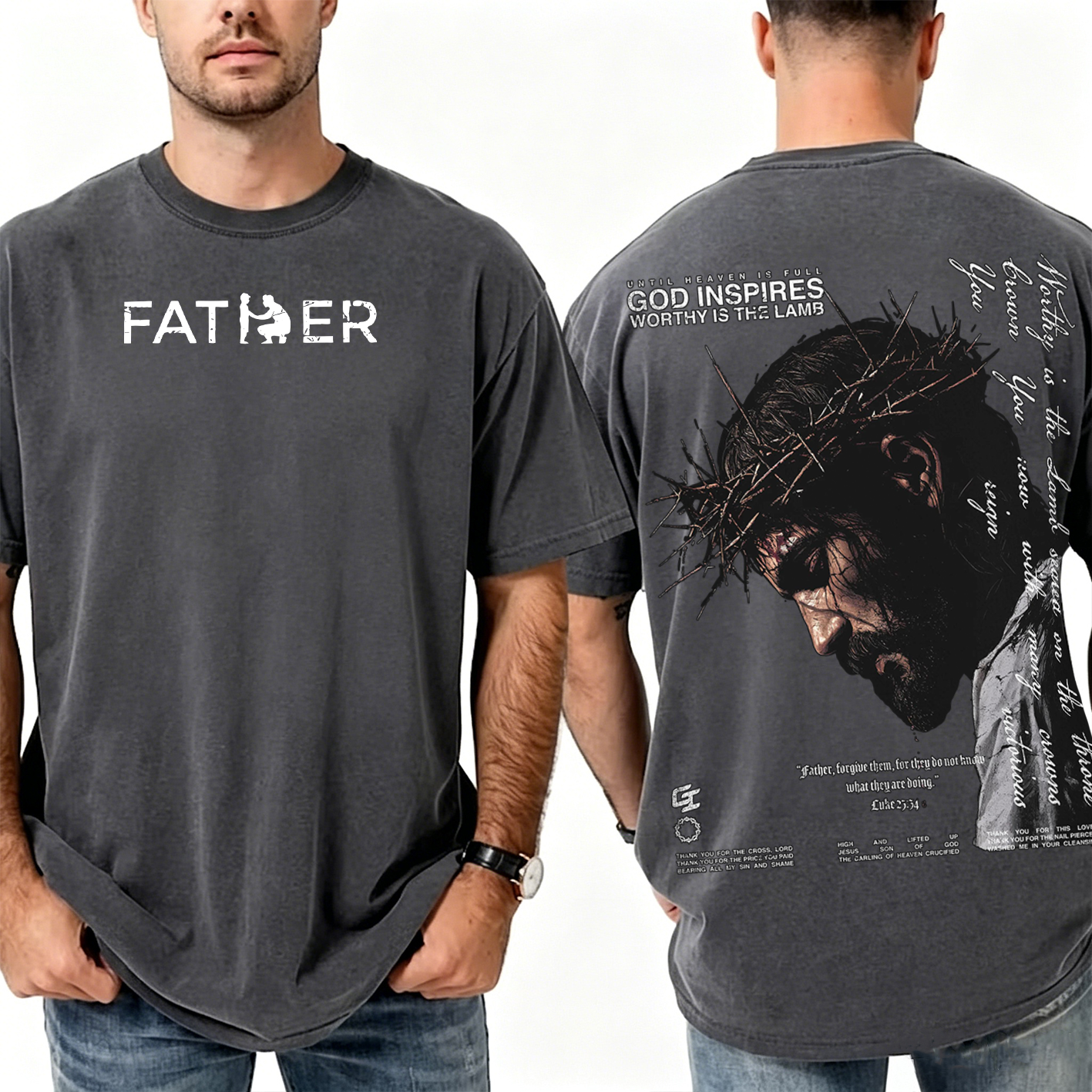 Father Forgive ThemOversized T-shirt/Crewneck/Hoodie