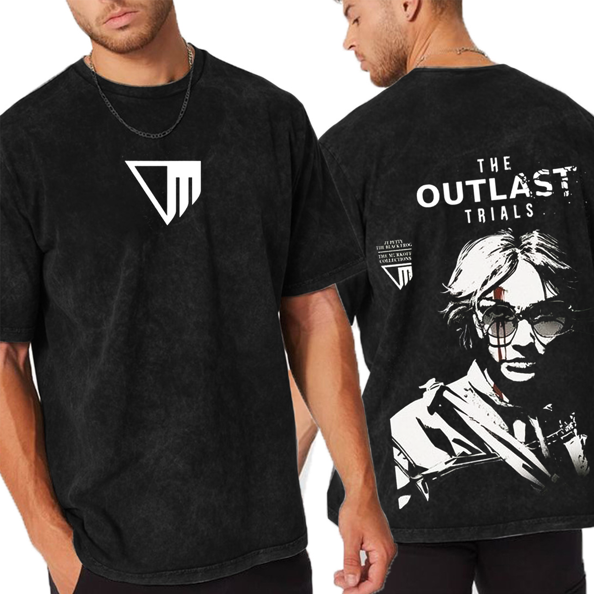The Outlast Trials Horror Game Washed T-shirt/Crewneck/Hoodie