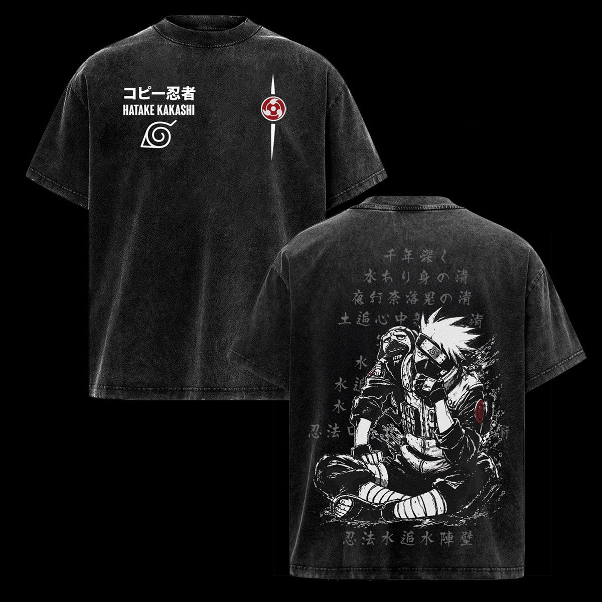 Kakashi Naruto Washed T-shirt/Crewneck/Hoodie