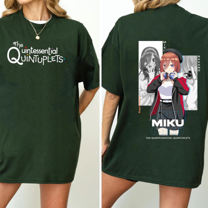 Nakano Miku-The Quintessential Quintuplets Oversized T-shirt/Crewneck/Hoodie