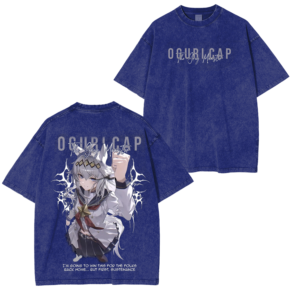 Umamusume: Pretty Derby Series Oversized Unisex Washed T-Shirt