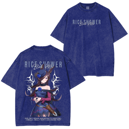 Umamusume: Pretty Derby Series Oversized Unisex Washed T-Shirt